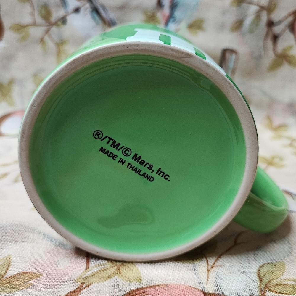 Green M&Ms Oversized Coffee Tea Mug Licensed MARS, NWOT Aphrodisiac Valentine's - Picture 6 of 7
